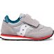 Saucony Baby Jazz Hook & Loop Sneakers Barn Grå Blå Röda | Sverige 019QMA